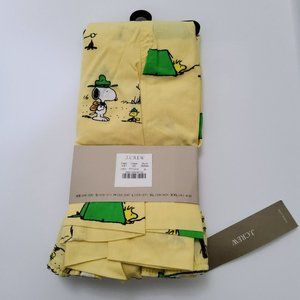 J Crew Men's Peanuts Snoppy Camping Hiking Yellow Boxers Size L